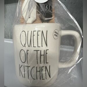 Rae Dunn “Queen of the Kitchen” Mug with 2 Spatulas included